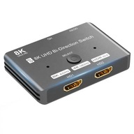 HDMI 2.1 SPLITTER SWITCH 4K 8K 2 AKTÍVNE PORTY 1x2