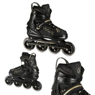 NA1128 ČIERNA A ZLATÁ VEĽ. XL(43-45) NILS EXTREME INLINE KORČULE