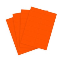 Neónová cenovka, oranžová - 105 x 39 mm (300 listov A4)
