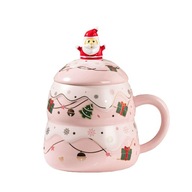 Keramický vianočný hrnček Kreatívny maľovaný čajník