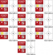 Samolepiace etikety A4 100 listov 105x148mm x10