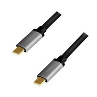 USB-C M/M, PD kábel, hliníkový 1,5m LogiLink