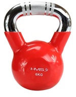 Kettlebell potiahnutý vinylom na silové cvičenia 6kg