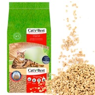 CATS BEST Originálne drevené stelivo pre mačky 40L Clumping Natural Eco