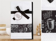 Sada kuchynských utierok 2 kusy Hot Coffee Greno Gift Cotton