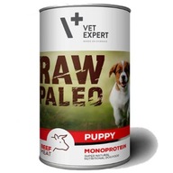 RAW PALEO Puppy Beef Monoproteín 12x 400g