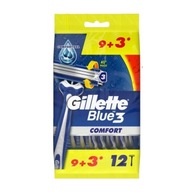 Gillette Blue3 Comfort Jednorazové holiace strojčeky 9+3 kusy