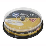 HP DVD-R, DME00026-3, 4,7 GB, 16x, tortový box, 10-balenie