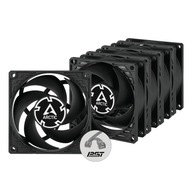 Arctic P8 PWM PST Value Pack 80mm Black 5ks.