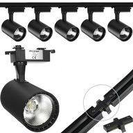 5x BUSTER SET KOĽAJOVÉ LED LAMPY REFLEKTORY STUDENÁ FARBA 3000K 150W 2m