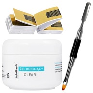 CLEAR GEL SET 30G + šablóny + štetec