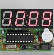 Elektronické hodiny LED 4 BIT pre hodiny spájkovania