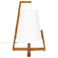 BAMBUSOVÁ LAMPA BIELY ODTIEŇ boho lampa 22x32 cm