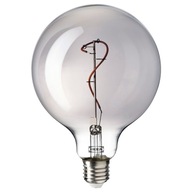 IKEA MOLNART LED žiarovka E27 140lm, veľká guľa, šedá