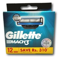 GILLETTE MACH3 NÁSTROJE GILETTE ČEPELE 12 KS