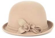 Elegantný plstený poľský cloche klobúk Leokadia Woolen cz21815-2