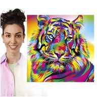 Diamond Painting TIGER Diamantový vyšívaný obrázok zvieratka s 5D diamantmi