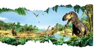 Nálepky na stenu dinosaura Jurassic Trex