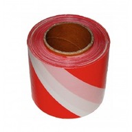 Výstražná páska, biela a červená, šírka 200 m