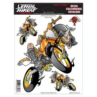 Samolepka Lethal Threat LT88003 Air Moto 15x20cm