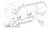 SIGNÁLNE TESNENIE PRE MERCEDES E CLASS W210 PREDNÉ PRAVÉ