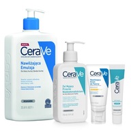 CeraVe krém na tvár SPF 50 52 ml + čistiaci gél 236 ml + gél 40 ml