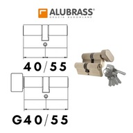 40/55 + cylindrické vložky G40 / 55, 1 kľúčový systém, mosadz