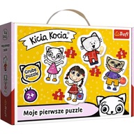 Puzzle Baby Classic Happy Kitty Cat 2+ TREFL