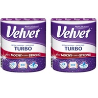 2x Velvet Gigarolka Turbo white Extra Strong papierová utierka