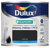 Dulux Rapidry farba na drevo, kov, PVC, čierna 0,4L MAT