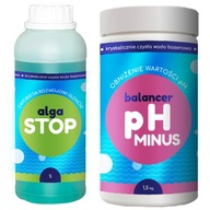 ALGA STOP + pH BALANCER - MÍNUS Fast Blue Professional