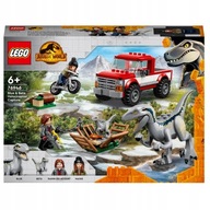 LEGO JURASSIC WORLD ZACHYTENIE VELOCIRAPTOROV MODRÁ A BETA 76946