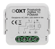 OXT mini relé 1, merací obvod 16A, ZigBee TUYA