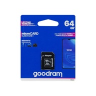 Pamäťová karta microSD 64GB + SD adaptér Goodram Class 10 100MB/s