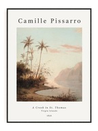 Camille Pissarro - A Creek OBRAZ Z PLAKÁTU 30x40 A3
