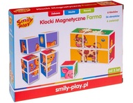 SMILY PLAY VZDELÁVACIE MAGNETICKÉ BLOKY FARMA 3+