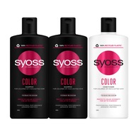 Syoss Color Shampoo Conditioner pre farbené vlasy x3