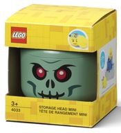 LEGO KONTAJNER MALÁ ZOMBIE HLAVA ZOOMBIE HALLOWEEN