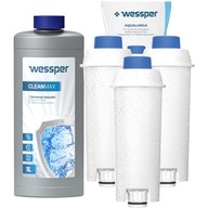 Odstraňovač vodného kameňa pre espresso Wessper 1l 3x filter pre espresso Delonghi Dinamica