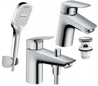 HANSGROHE stojatá/vaňová + umývadlová batéria