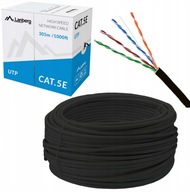 SIEŤOVÝ KÁBEL LAN UTP CAT 5E 305m TWISTED ČIERNY