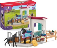 SCHLEICH 42611 VRÁTKA NA BOX S KOBYLOU A PÁDOM + KLUB KONÍ KONÍ.