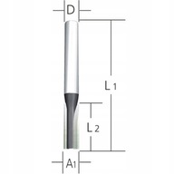 Priama rezačka 12mm S12 A16 -2 drážky Makita D-10229