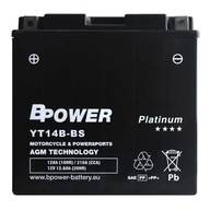 BPower Platinum AGM YT14B-BS 12V 12Ah 210A ET14B