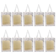 Kraft darčekové tašky Bride Window Bag 10 ks