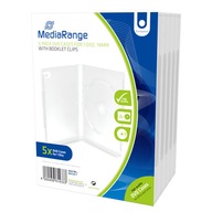 Puzdro MediaRange DVD na 1 disk, 14mm, 5ks transparentný