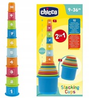 CHICCO TOWER STOHOVACIE POHÁRKY 2V1 9-36MSC