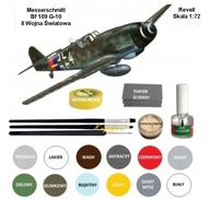 Model lietadla Messerschmitt Bf 109 G-10 + farby, lepidlo, štetce