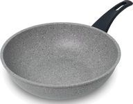 Nepriľnavá indukčná panvica Wok šedá 28 cm FLON