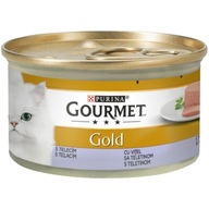 Gourmet Gold Mousse pre mačky - teľacie 85g